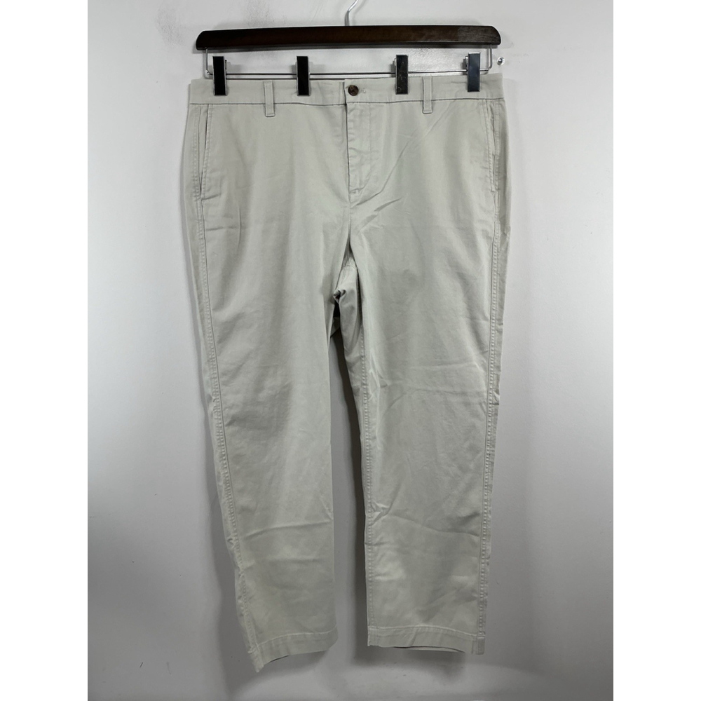 Womans Excellent Condition J Crew High Rise Girlfriend Chino Pants Size 18 Beige